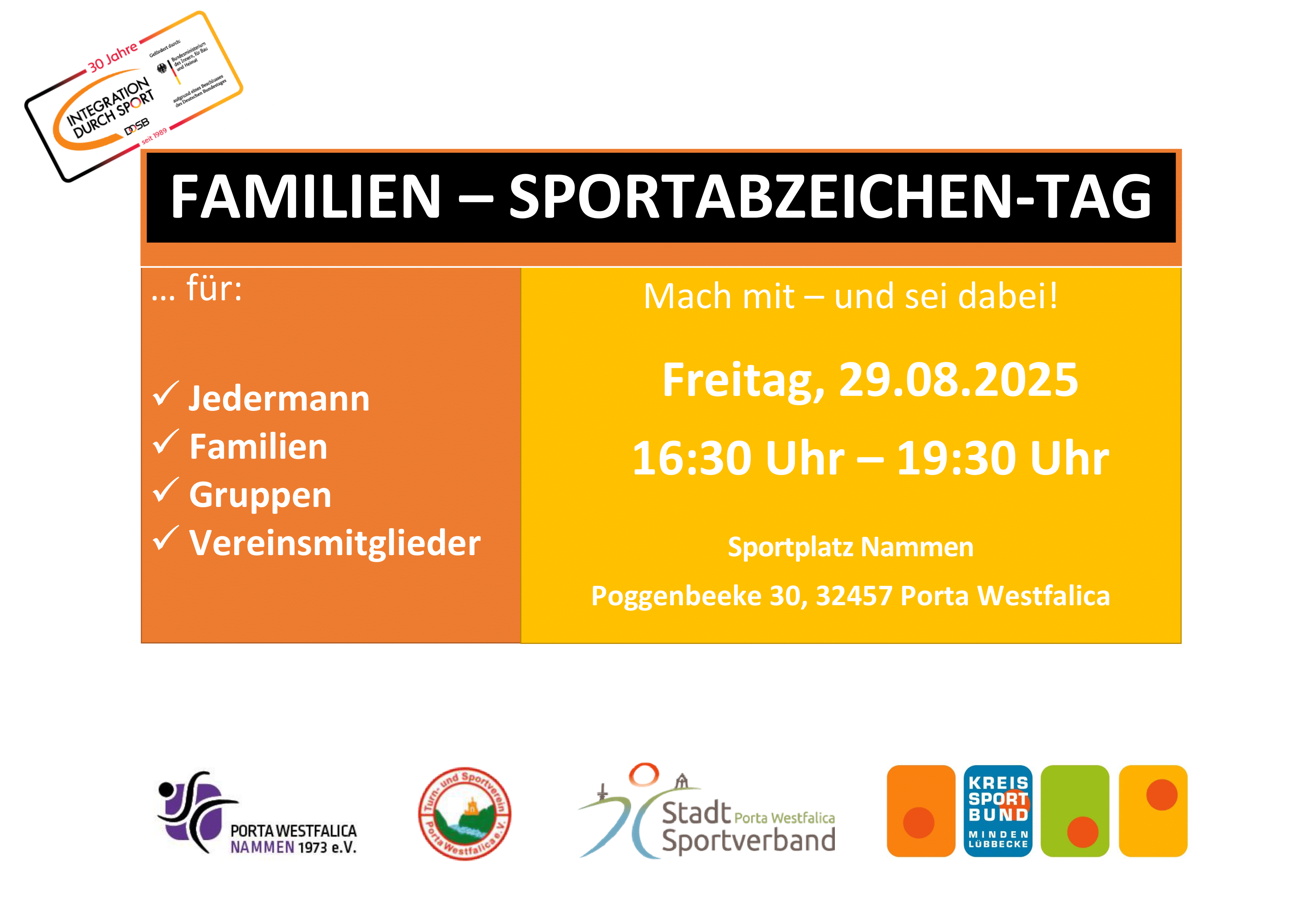 Familien - Sportabzeichen-Tag 2025